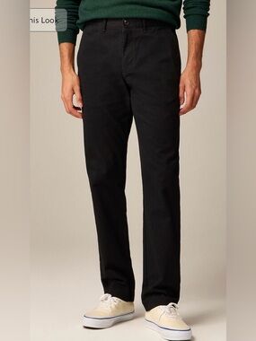 J.Crew 770TM Straight-fit stretch chino pant in black